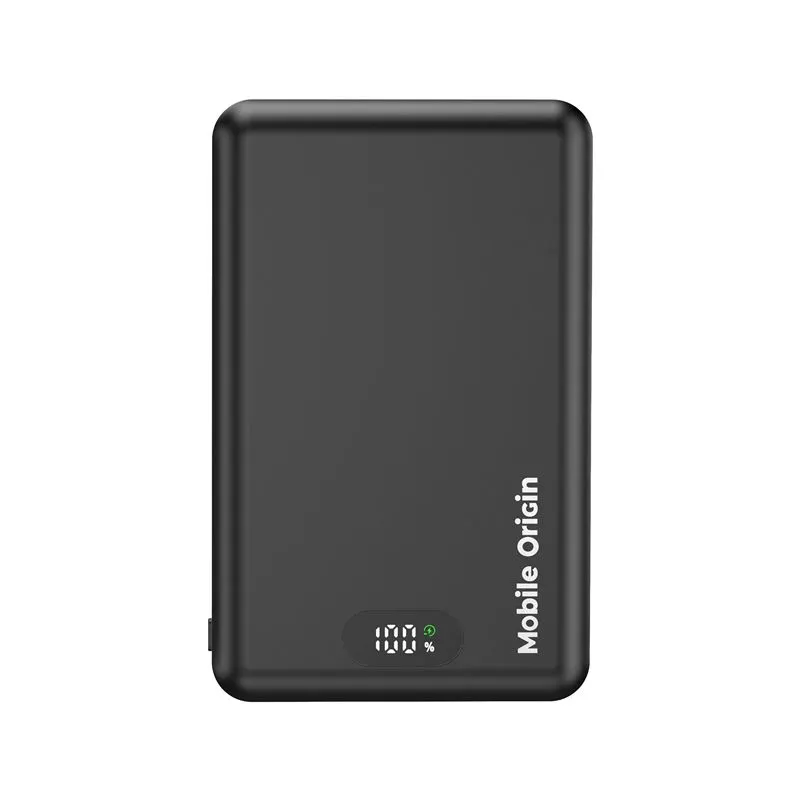 Baterie externa Mobile Origin PB8, 10000mAh, 20W, Incacrare Wireless 15W, USB-C, Negru