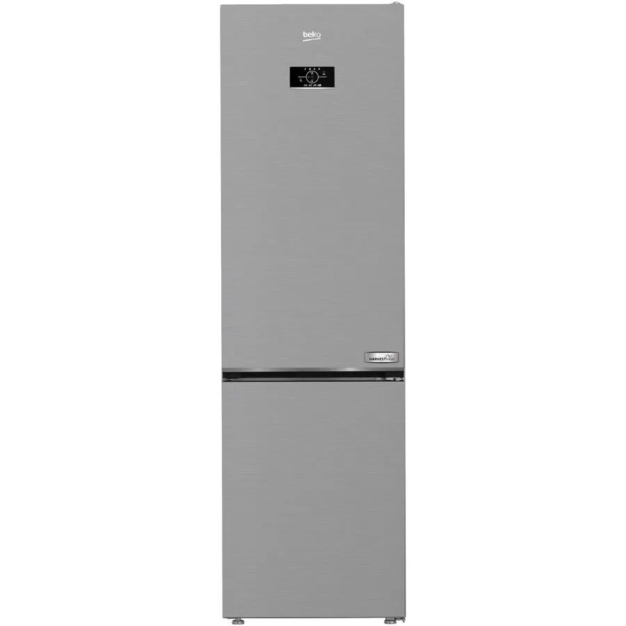 Beko Combina frigorifica Beko B3RCNA404HXB, 355L, Clasa E, H 203 cm, Metal Look