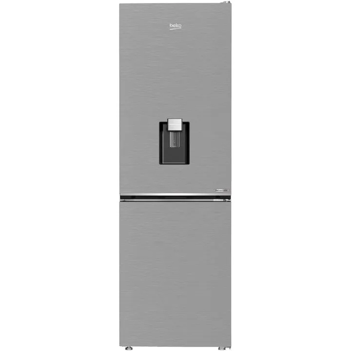 Beko Combina frigorifica Beko B5RCNA365HDXB, Capacitate 316 l, No Frost, 316 l, HarvestFresh, AeroFlow, Fast Freeze, Clasa D, H 186.5 cm, Inox
