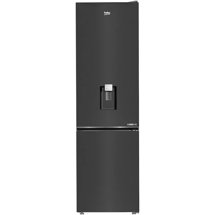 Beko Combina frigorifica Beko B5RCNA405HDXBR1, Capacitate 355 l, No Frost, HarvestFresh, AeroFlow, Clasa D, H 203.5 cm, Dark Inox
