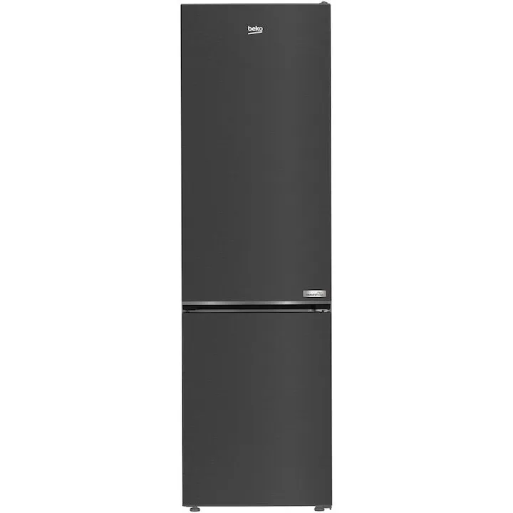 Beko Combina frigorifica Beko B5RCNA406HXBR, Capacitate 355 l, No Frost, AeroFlow, Clasa C, HarvestFresh, Compresor ProSmart Inverter, MaxStore, H 203.5 cm, Dark Inox