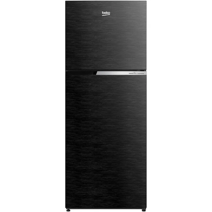 Beko Frigider cu doua usi Beko RDNT401I40SWBN, Capacitate 375 l, NeoFrost Dual Cooling, HarvestFresh, NutriFreeze, Display touch control, No Frost Freezer, Clasa E, H 172 cm, Negru