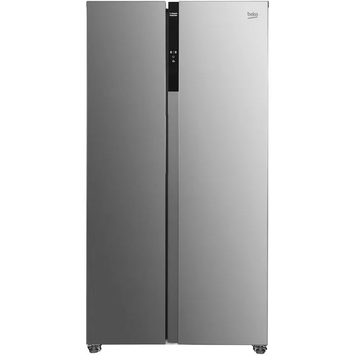 Beko Frigider Side by side Beko GNO5323XPN, 532 l, NeoFrost Dual Cooling, Compresor ProSmart Inverter, Display Touch Control, Vacation Mode, Clasa D, H 177 cm, Inox Look