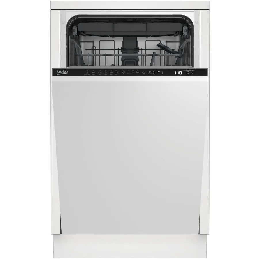 Beko Masina de spalat vase incorporabila Beko BDIS35030, 10 seturi, 6 programe, 45 cm, Clasa D, SteamGloss, AquaIntense