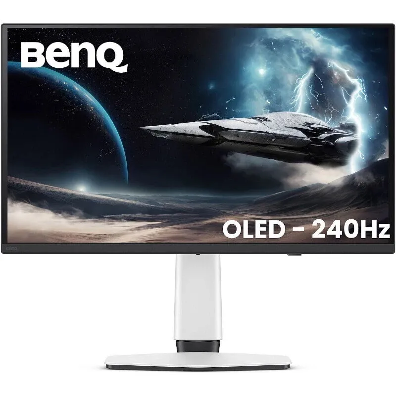benq Monitor Gaming OLED BenQ EX271UZ, 27 inch, UHD (3840 x 2160), HDMI, DisplayPort, 240 Hz, 0.03 ms, Alb