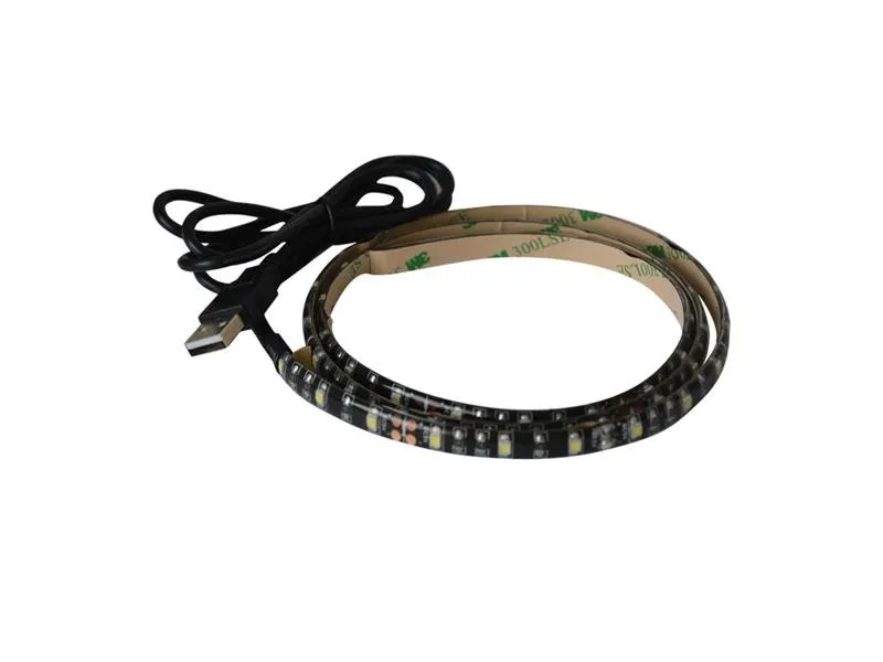 Benzi LED cu USB Geti GLS33C, 90 cm, alb rece