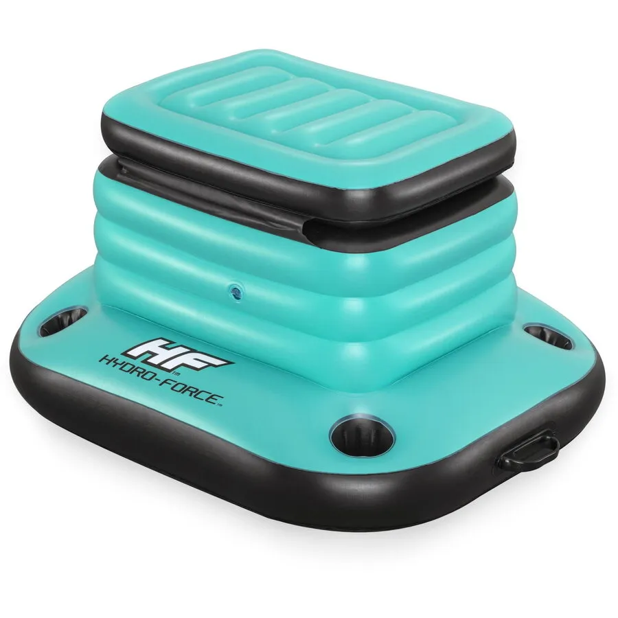 Bestway Lada frigorifica gonflabila pentru piscina, Bestway 43191, fabricata din PVC, verde plus negru, dimensiune 88 x 67 x 52 cm