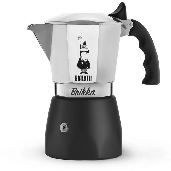 Bialetti Cafetiera Moka Bialetti Brikka 4 cani,  0.17 L , Negru-Inox