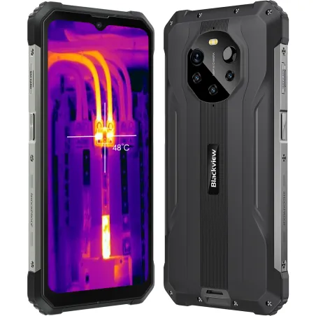 Blackview Telefon Mobil Blackview BL8800 Pro, Procesor MediaTek Dimensity 700, IPS 6.58, 8GB RAM, 128GB Flash, Camera Tripla 50 + 5 + 2 MP, Wi-Fi, 5G, Dual Sim, Android, Negru