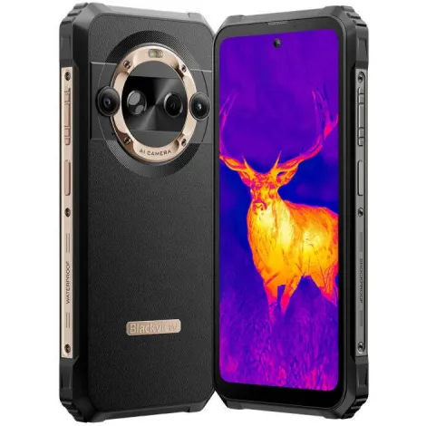 Blackview Telefon Mobil Blackview BL9000, Procesor Mediatek Dimensity 8020, Ecran IPS LCD 6.78, 12GB RAM, 512GB Flash, Camera Duala 50+13 MP, Wi-Fi, 5G, Dual Sim, Android, Negru/Auriu