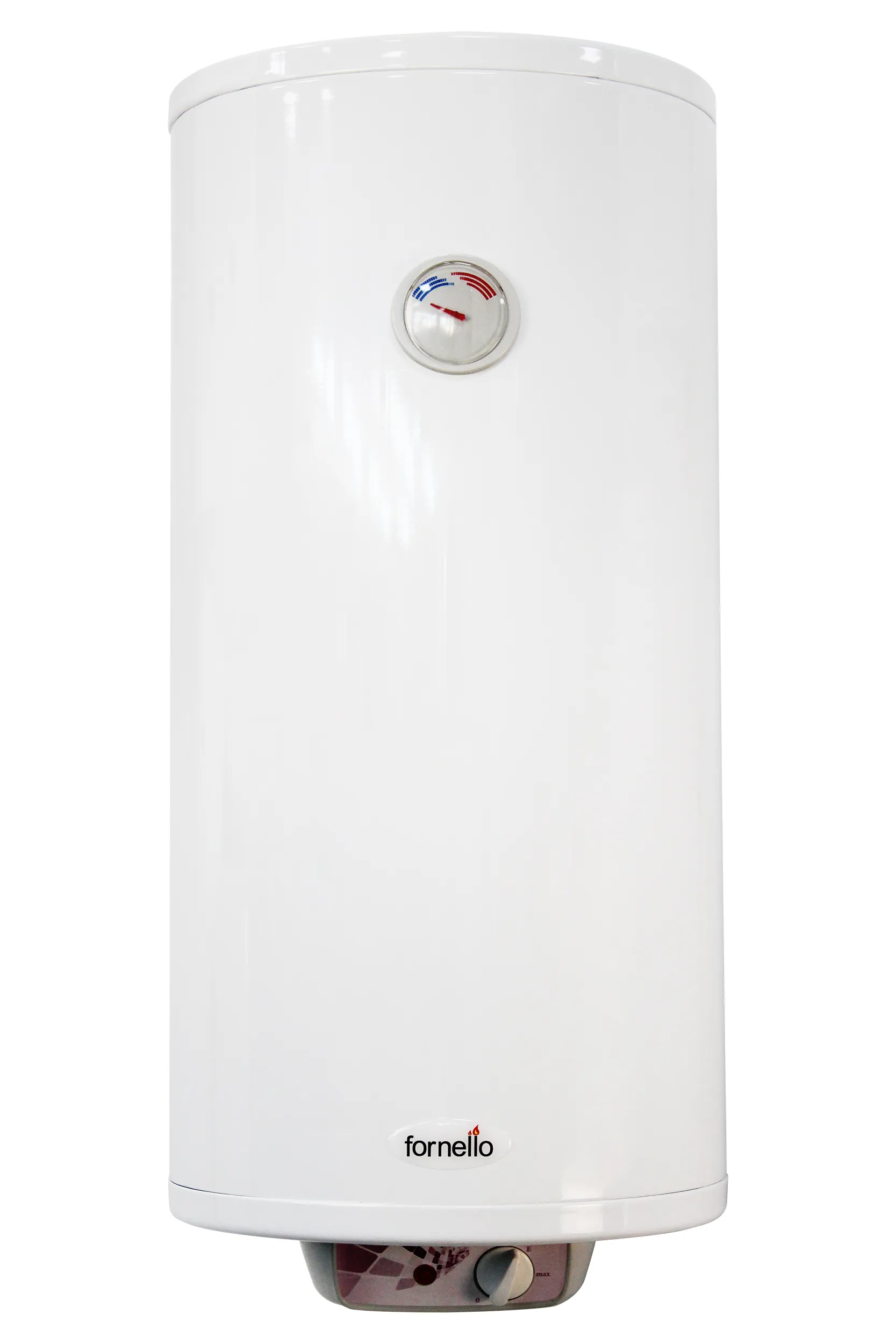 Boiler electric Fornello  Titanium Plus 50 litri SLIM, 2000 watt, reglaj extern al temperaturii, emailat cu titan, supapa de siguranta