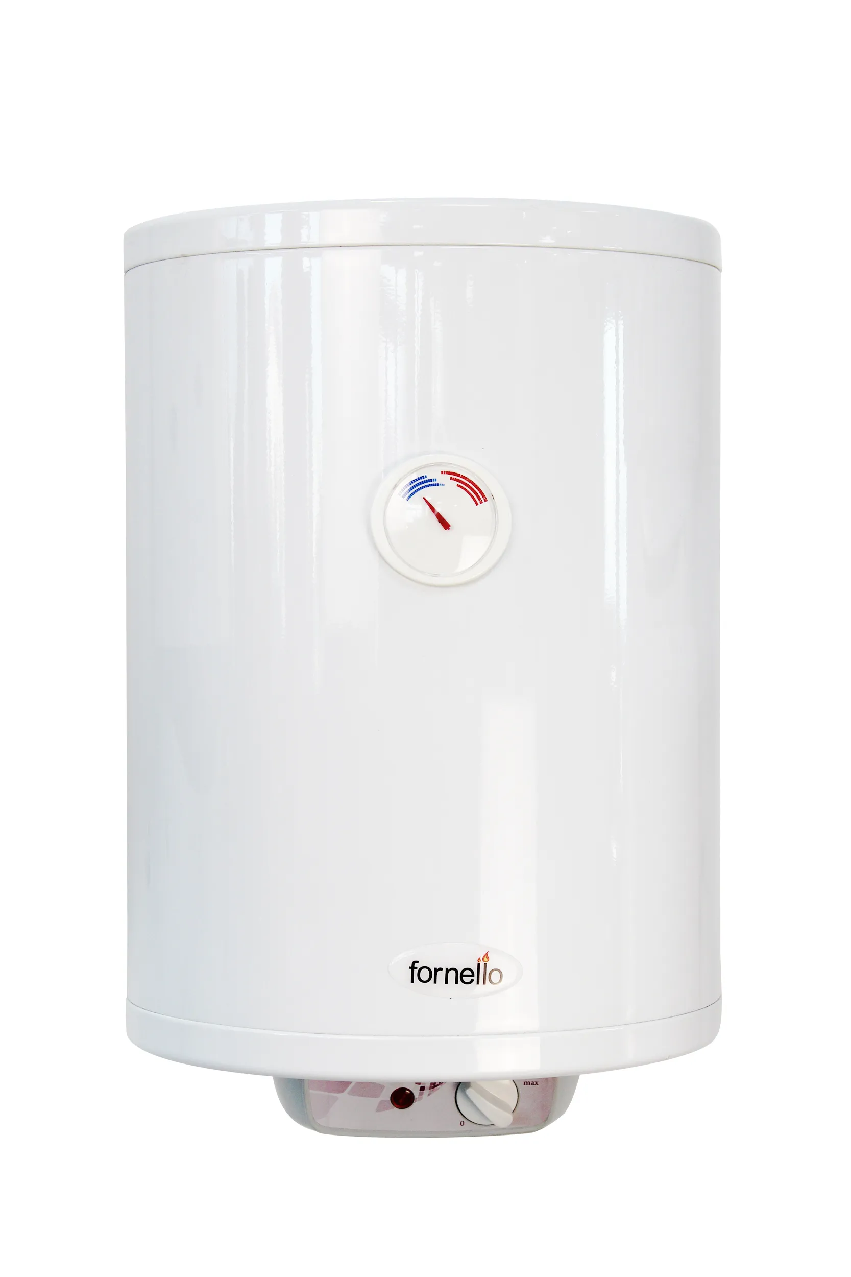Boiler electric Fornello Titanium Plus SLIM 30 litri, 1500 watt, reglaj extern al temperaturii, emailat cu titan, diametru 360 mm, supapa de siguranta