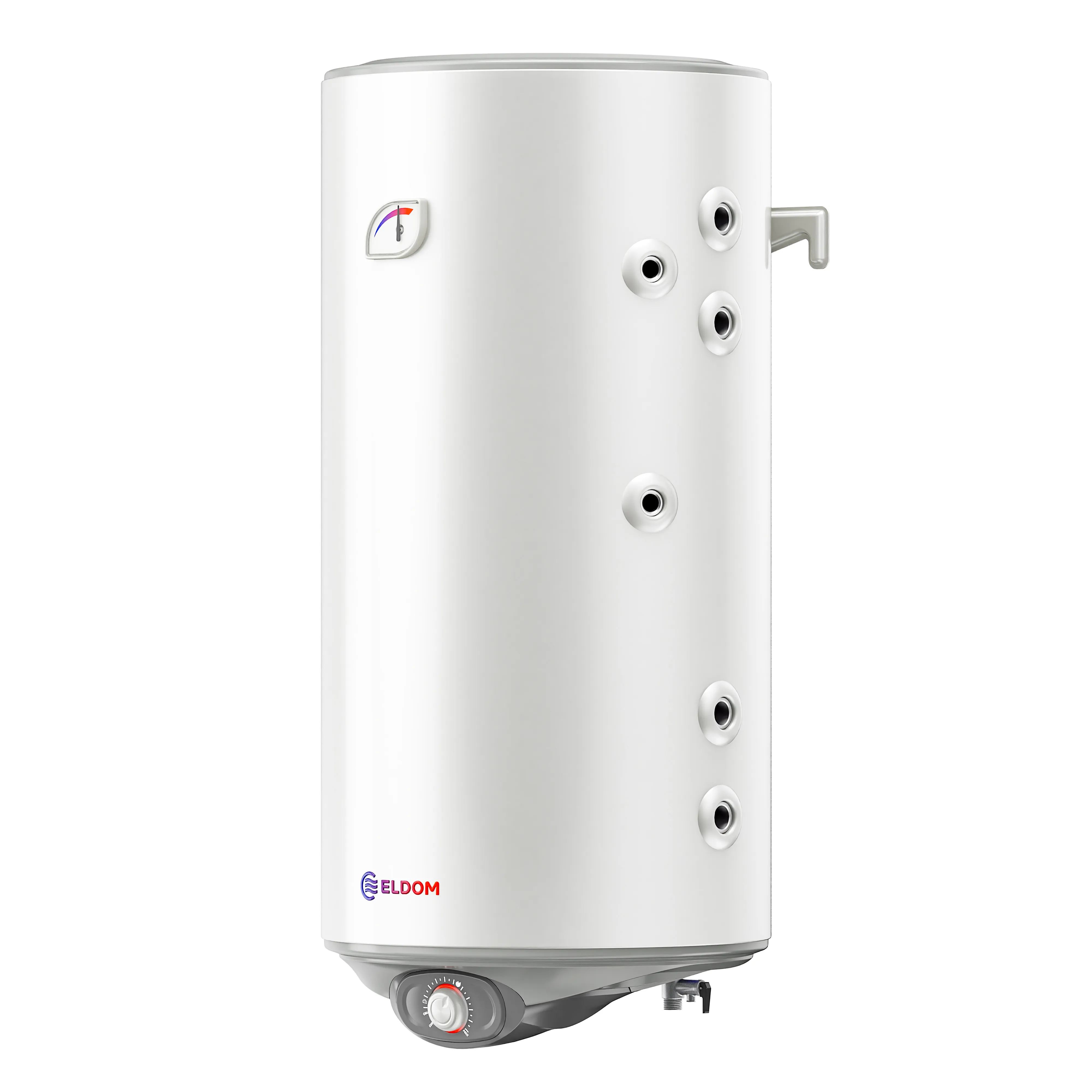 Boiler termoelectric cu 2 serpentine in paralel, Eldom GREEN LINE WVF10046FS21R, 100 Litri, 2 Kw, serpentine pe partea dreapta