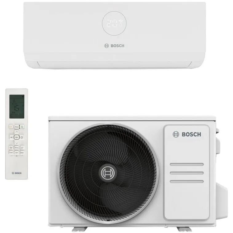 BOSCH Aparat de aer conditionat Bosch Climate 3000i, 12000 BTU, A++/A+, Filtru catalizator rece, functie Wind avoid me, functie Follow-me, Wi-Fi Ready, alb