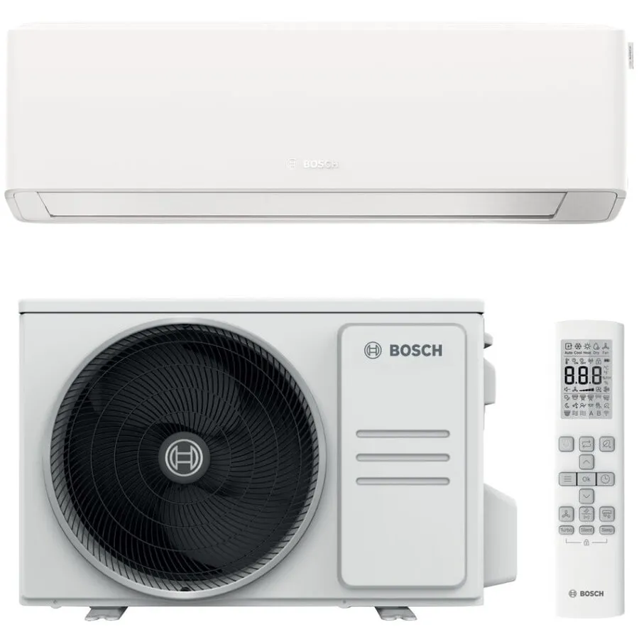 BOSCH Aparat de aer conditionat Bosch Climate 7000i, 18000 BTU Wi-Fi, Clasa A+++/A++, functie Save Plus, functie Power Control, Wind Avoid Me,3D Airflow, i-Clean, Follow me, Alb