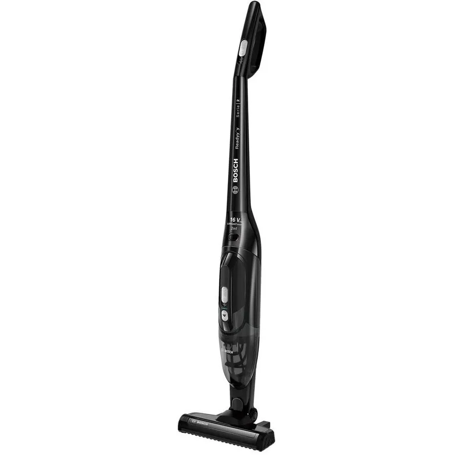 BOSCH Aspirator vertical  Bosch Serie 2 BCHF216B, Bagless, 150W,  Selfstand, EasyClean, Negru