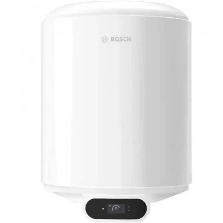 BOSCH Boiler electric Bosch TR4000T 50 EBP, reglare automata a temperaturii, rezistenta electrica imersata de 1500 W, cu racorduri in partea inferioara. Volum = 50 l / Clasa eficienta energetica B