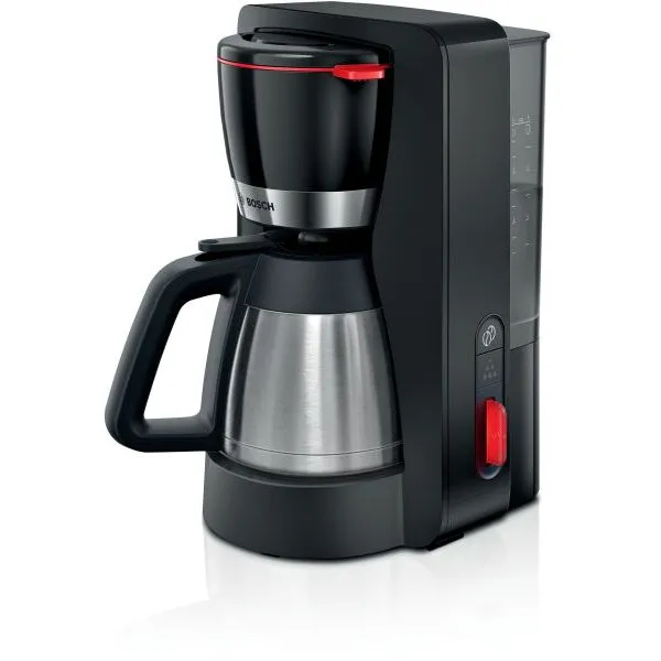 BOSCH Cafetiera Bosch My Moment TKA6M273, 1.1 l, cana termos cu pereti dubli, sistem antipicurare, oprire automata, rezervor de apa detasabil, cu sistem de mentinere la cald,Negru
