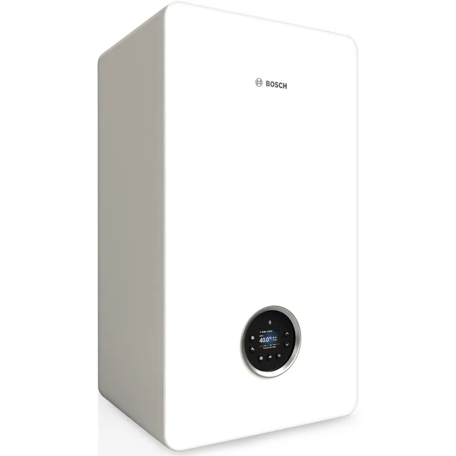 BOSCH Centrala termica murala cu condensare Bosch Condens 5700i W GC5700iW 30/30 C 23, incalzire 30 kW/ACM 30 kW, Clasa de eficienta energetica A pentru incalzire/preparare ACM, cu profilul de incarcare XL, Alb