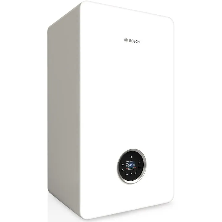 BOSCH Centrala termica murala cu condensare Bosch Condens 5700i W GC5700iW 35/35 C 23, incalzire 35 kW/ACM 35 kW, Clasa de eficienta energetica A pentru incalzire/preparare ACM, cu profilul de incarcare XL