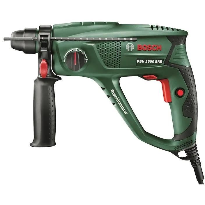 BOSCH Ciocan rotopercutor Bosch PBH 2500 SRE Compact, 600 W, 2000 RPM, 22 mm, 6 Accesorii