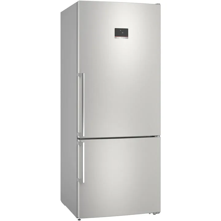 BOSCH Combina frigorifica Bosch KGN76XIEP, 526L, Clasa E, H 186 cm, Inox