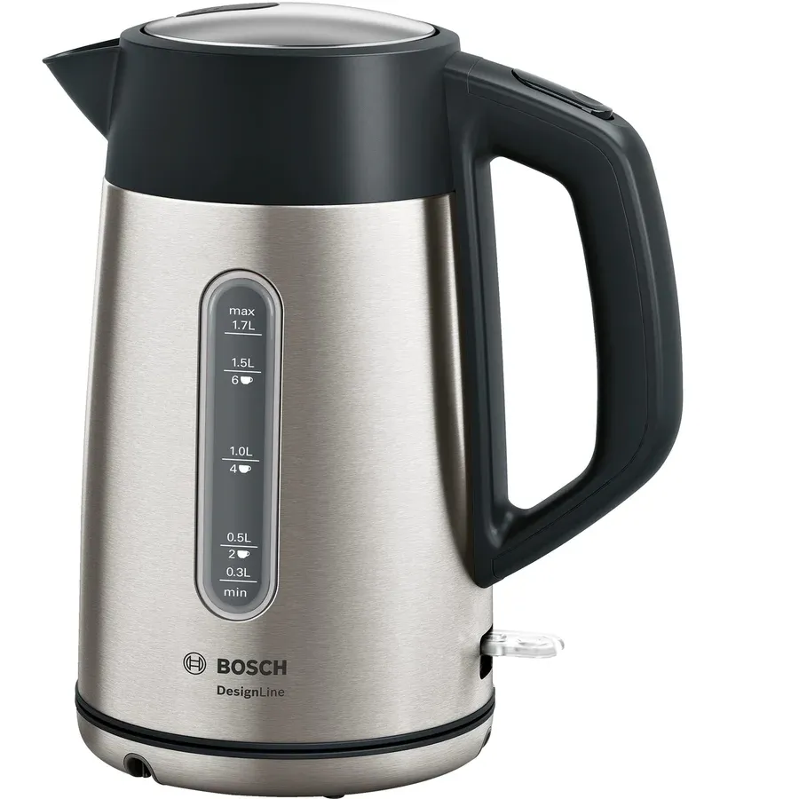 BOSCH Fierbator apa Bosch TWK4P440, 2400 W, 1.7 l, Inox/Negru