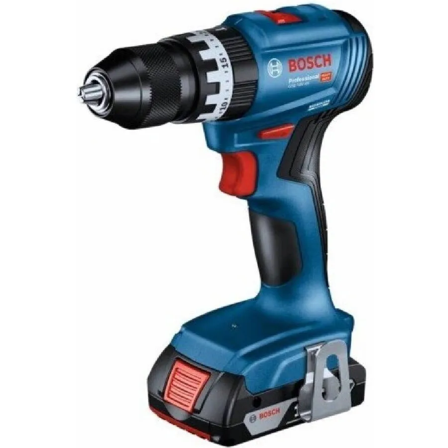 BOSCH Masina de gaurit si insurubat cu percutie fara fir, Bosch GSB 18V-45 Professional, 1900 RPM, motor fara perii