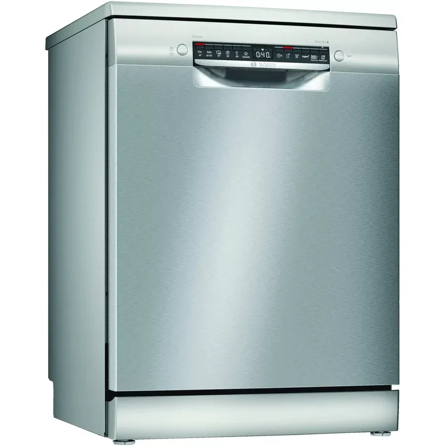 BOSCH Masina de spalat vase independenta BOSCH, 13 seturi, 6 programe, 60 cm, Clasa E, sertar pentru tacamuri, seria 4, inox
