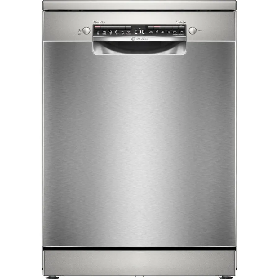 BOSCH Masina de spalat vase independenta BOSCH SMS4EVI08E, 14 seturi, 6 programe, Clasa B, HomeConnect, WiFi, EcoSilence Drive Inox anti-amprenta