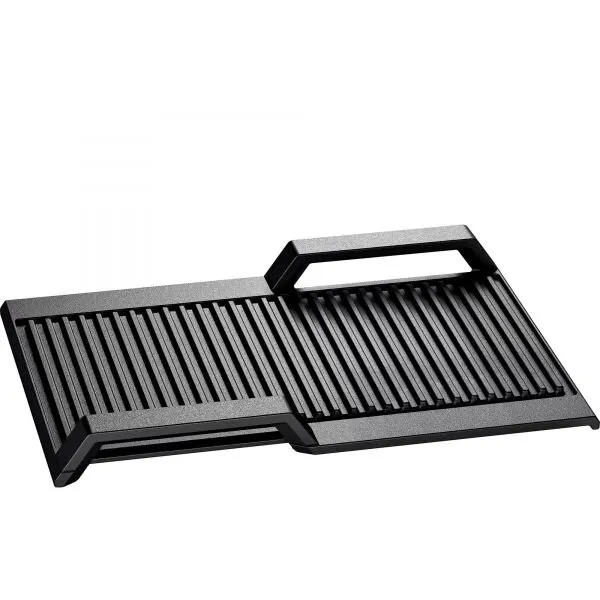 BOSCH Placa BOSCH Grill HEZ390522 - 17000300, Pentru inductie, Material aluminiu turnat manual sub presiune, Strat ceramic antiaderent, L37cm, l25cm, G2.6kg
