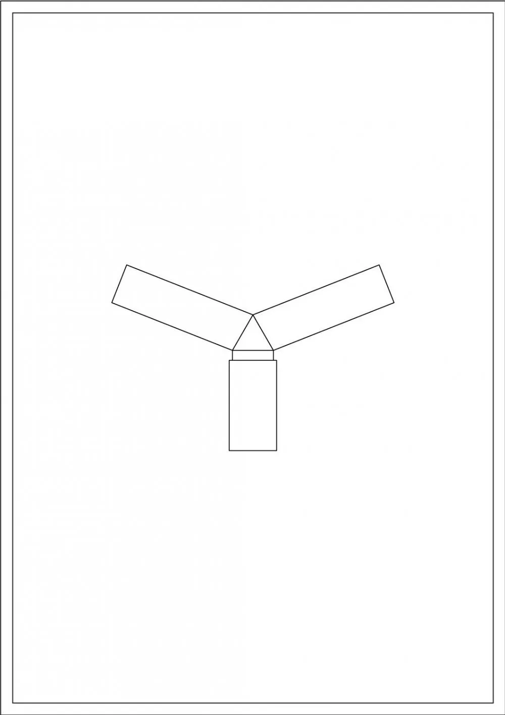 Brat Dublu Drept 0.2m