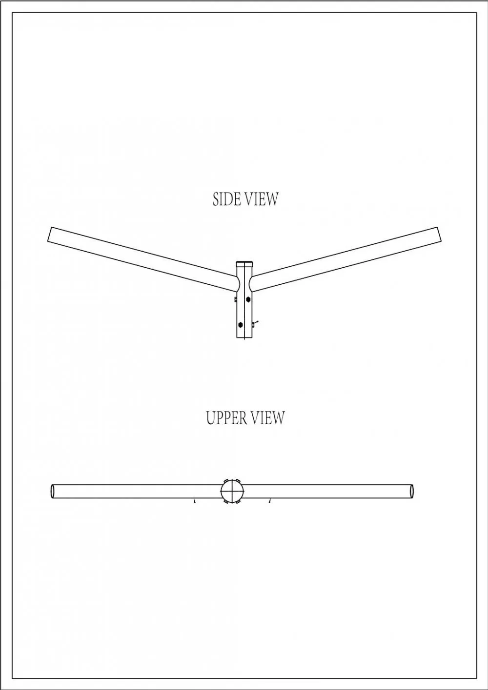 Brat Dublu Drept 180Â° 0.5m