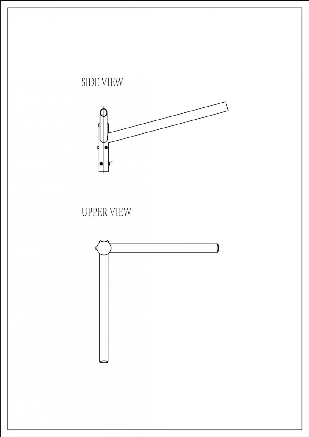 Brat Dublu Drept 90Â° 1.5m