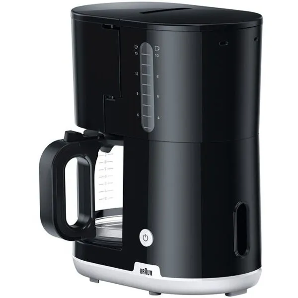 BRAUN Cafetiera BRAUN Breakfast1 KF1100BK, 1.38l, 1000W, 10 cesti, negru-alb