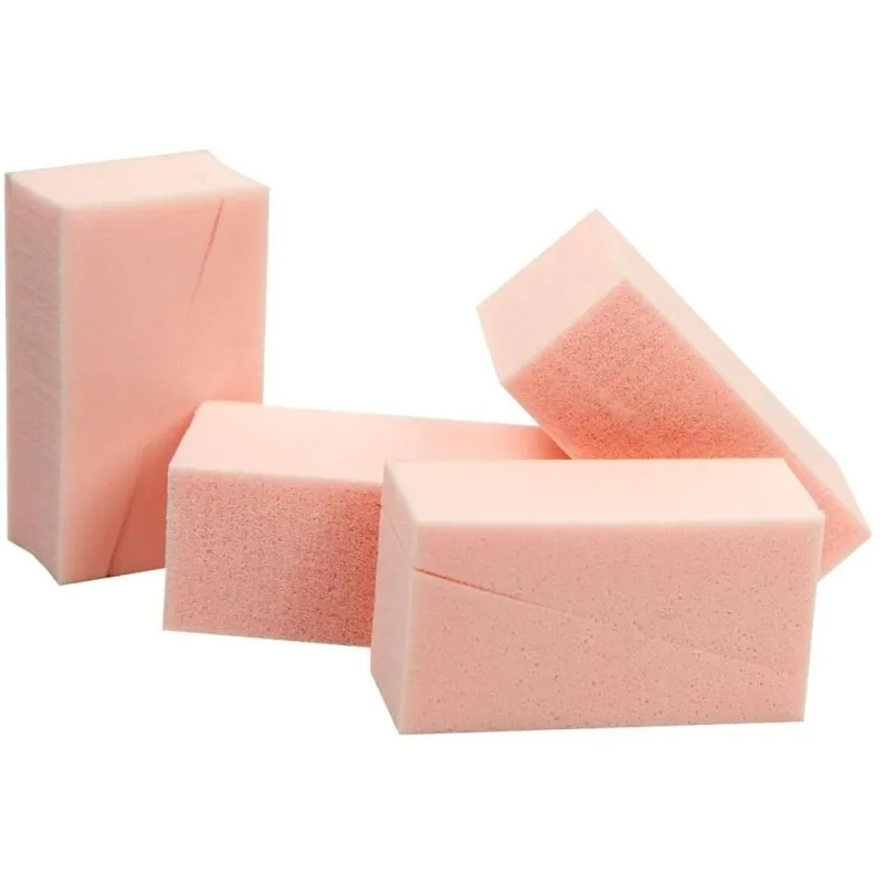 Buretei de Machiaj pentru Fond de Ten, Triunghiulari, Roz, 12 Bucati