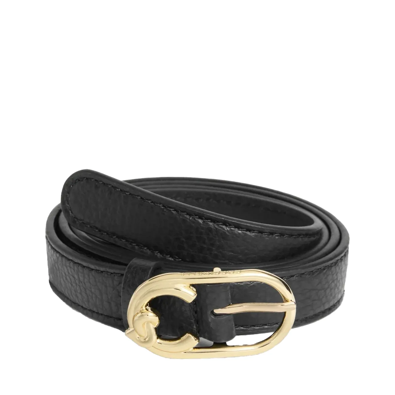 C-me grained leather noir l L