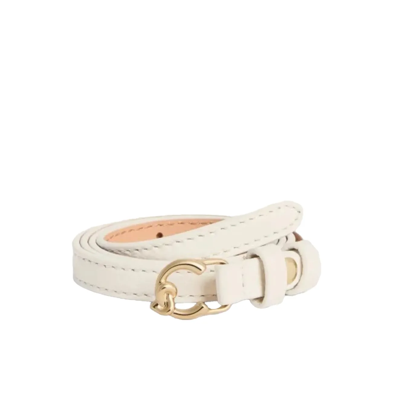 C-me leather belt pearl Xs