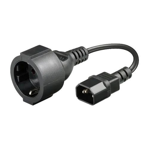 Cablu alimentare IEC - SCHUKO, 20 cm IEC-SCHUKO-20