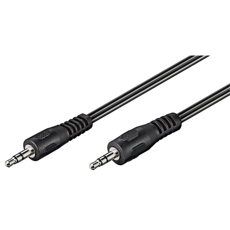 Cablu Audio Jack Stereo 3.5mm Tata - 3.5mm Stereo Tata, Negru 1.5m Goobay