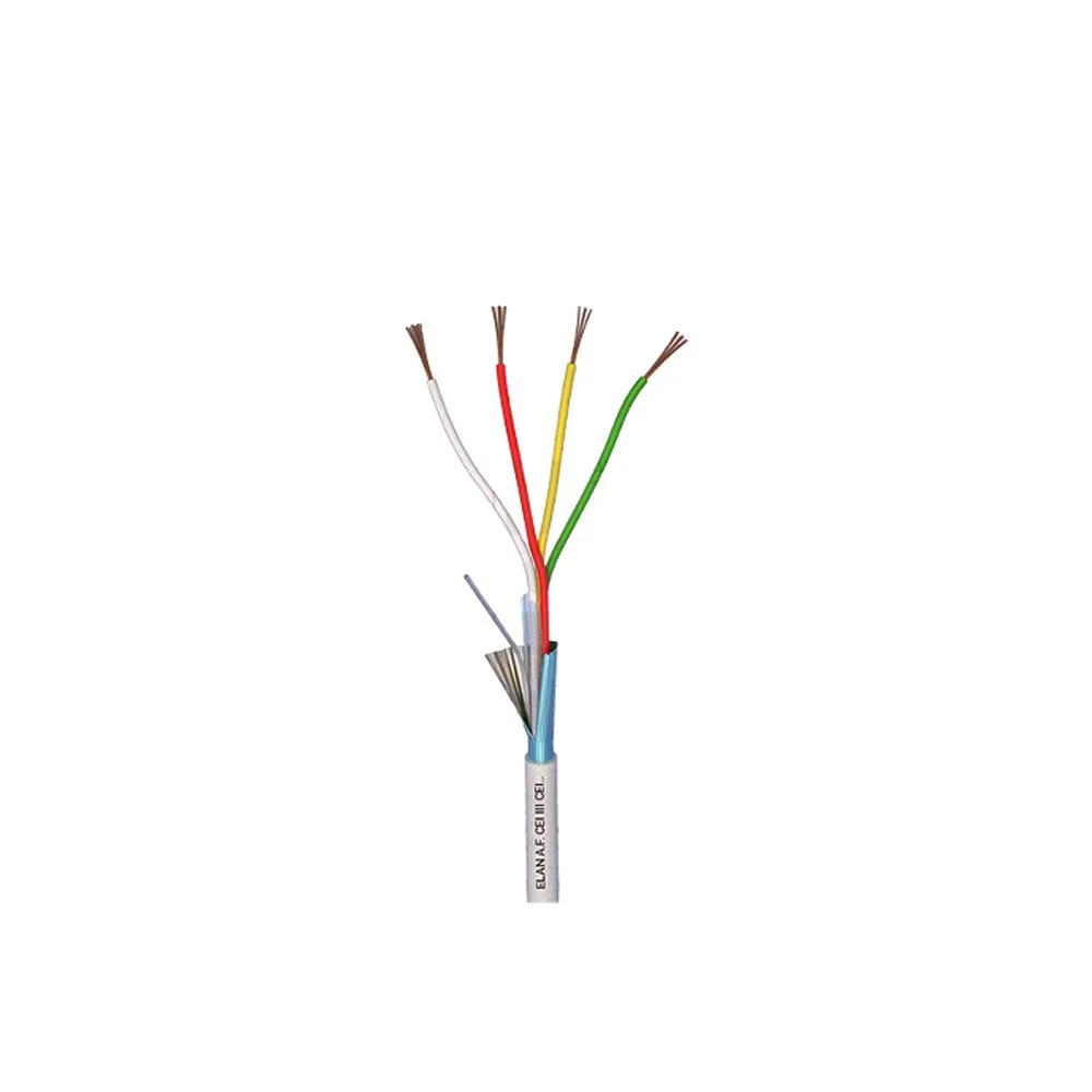 Cablu ecranat alarma Elan 4x0.22, cupru, 4 mm, 100 metri