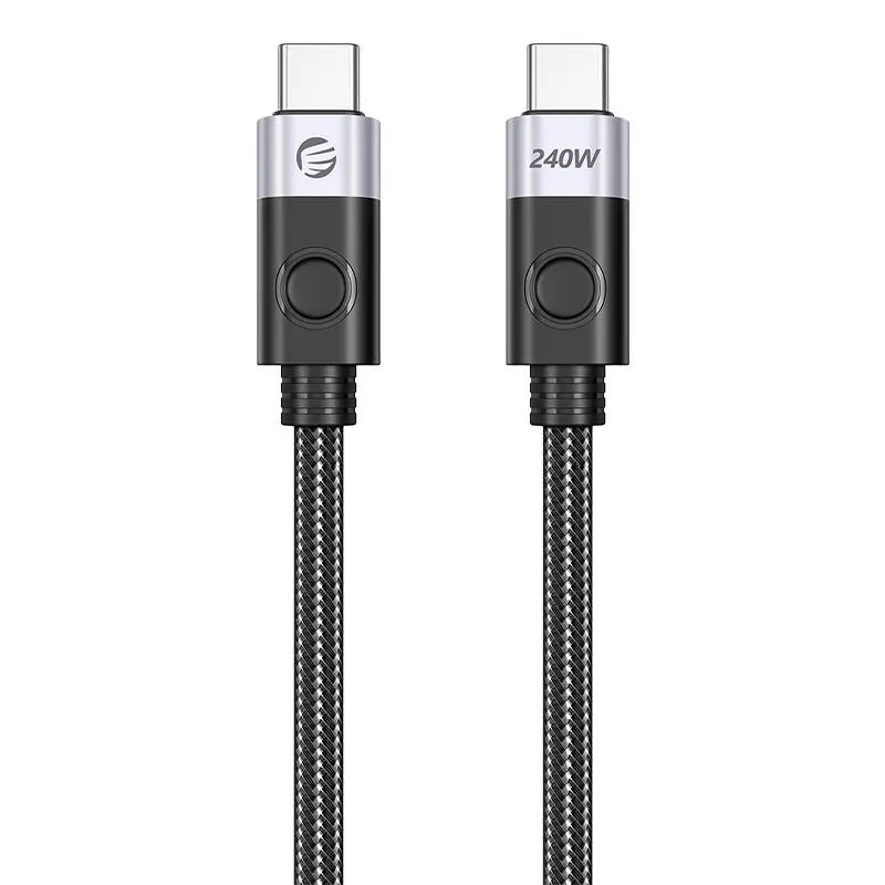 Cablu pentru incarcare si transfer de date Orico CC240, 2x USB-C, 240W, 5A, 8K, 60Hz, 1m, Negru