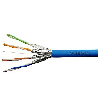 Cablu Schrack U/FTP Cat.6a, HSKF423HB5, 4x2xAWG23/1, 500m, LS0H, Dca, albastru