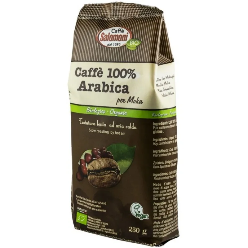 Cafea BIO 100% Arabica, Salomoni Cafe, 250 g
