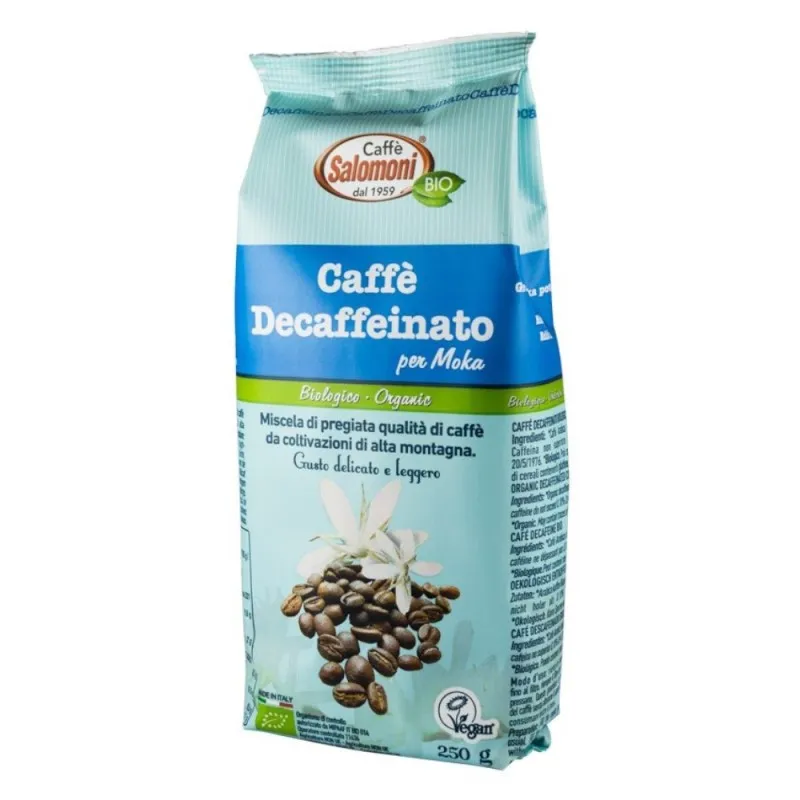 Cafea Bio Decofeinizata Salomoni, 250 g