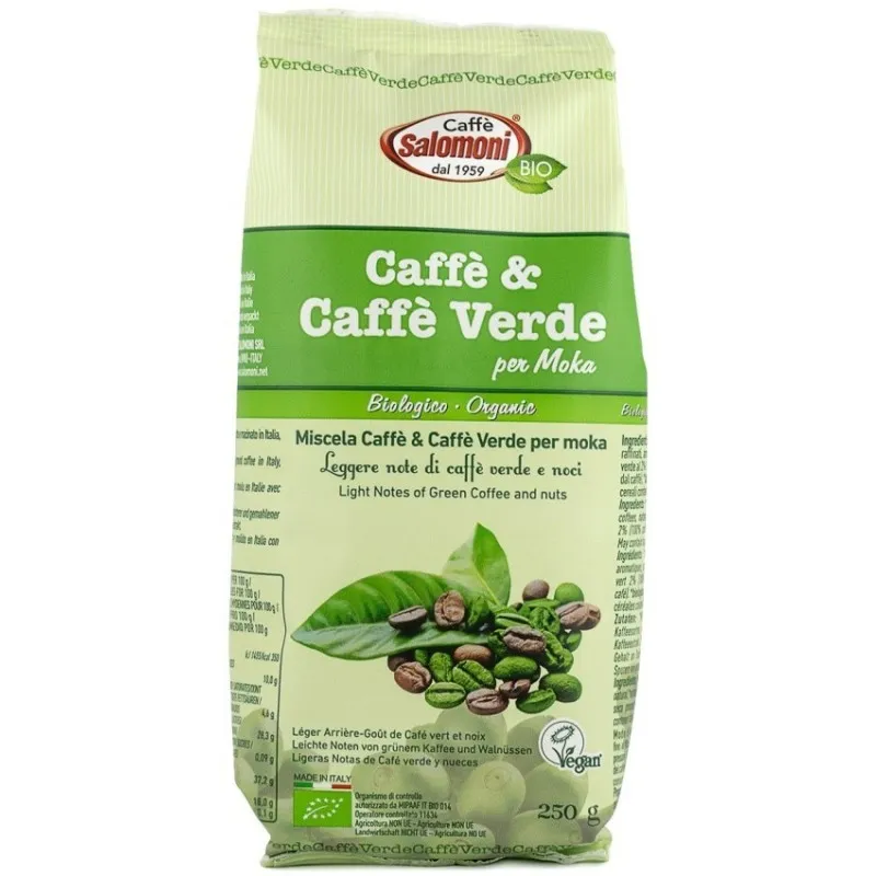 Cafea si Cafea Verde BIO, Salomoni Cafe, 250 g