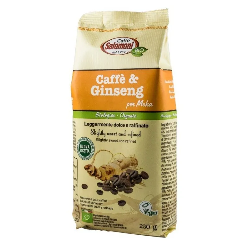 Cafea si Ginseng BIO, Salomoni Cafe, 250 g
