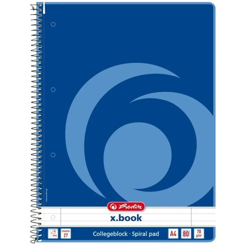 Caiet A4 cu Spira,70 g / mp, 80 File, Dictando