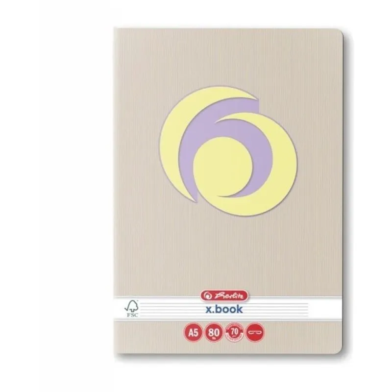 Caiet A5, 80 File, Dictando, Rainbow