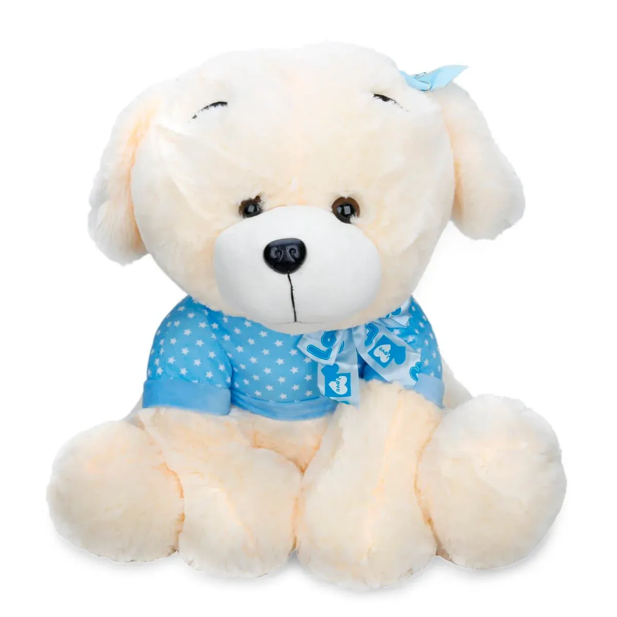 Caine de plus, Puffy Friends, Albastru, 55 cm